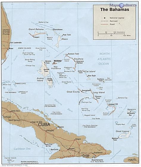 Mapa Baham MapaOnline Cz