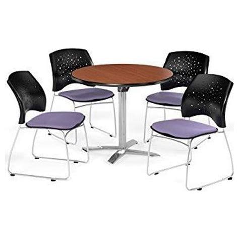Ofm Multi Use Break Room Package 36 Round Flip Top Table With Stars