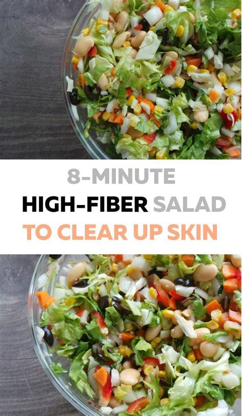 8 Minute High Fiber Satisfying Salad Recipe Satisfying Salads Easy