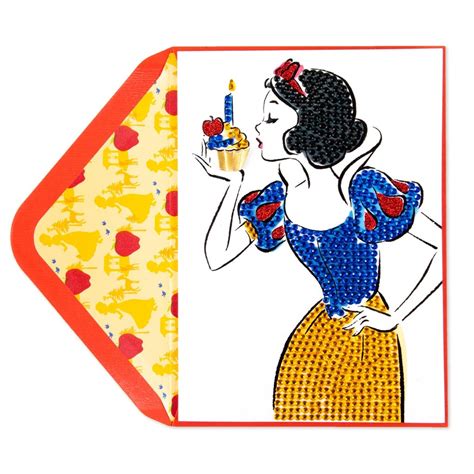 Sparkling Snow White Birthday Card Papyrus X Disney Princess Birthday