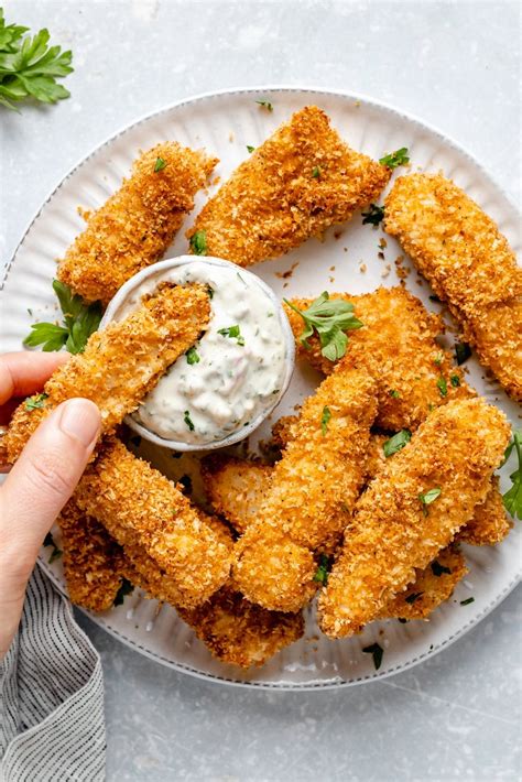 Homemade Baked Fish Sticks Kid And Toddler Friendly Thedirtygyro