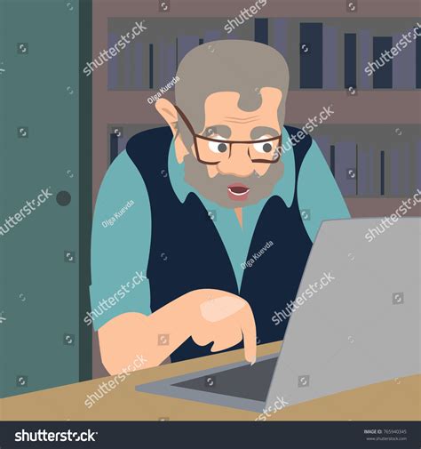 Internet Troll Funny Vector Cartoon Illustration: เวกเตอร์สต็อก (ปลอด