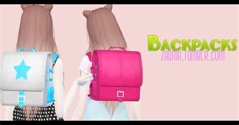 Sims 4 Ccs The Best Backpacks By Zauma
