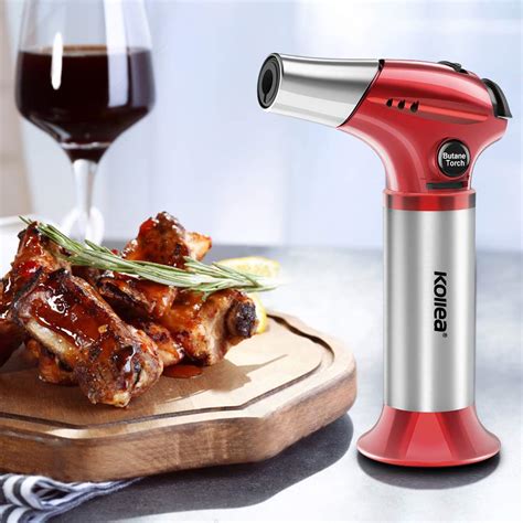But it sure is a kitchen tool that you will love to use the second you add one to your arsenal. Torch Lighter, Kollea Butane Kitchen Torch Refillable Chef ...