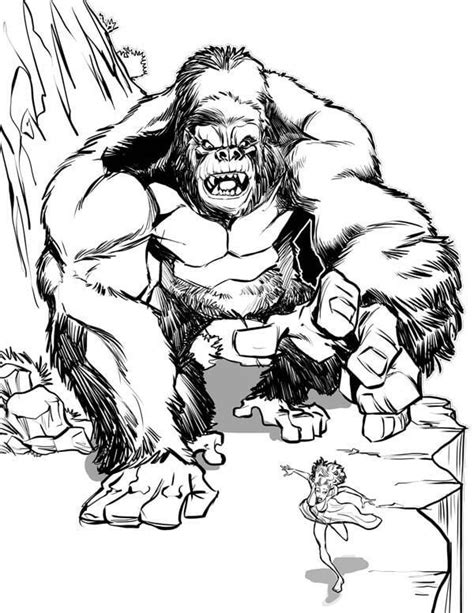 Dibujos De King Kong 10 Para Colorear Para Colorear Pintar E Imprimir