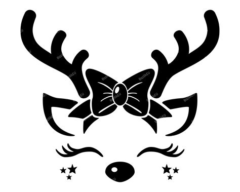 Christmas Reindeer SVG | Christmas svg, Reindeer face, Christmas svg files