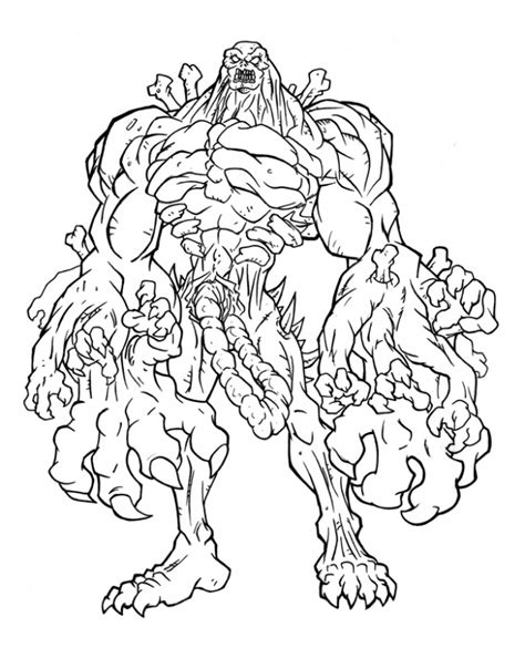 Coloriage Zombie Géante dessin gratuit à imprimer