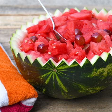 Easy Watermelon Fruit Bowl For Parties And Bbqs Create Play Travel