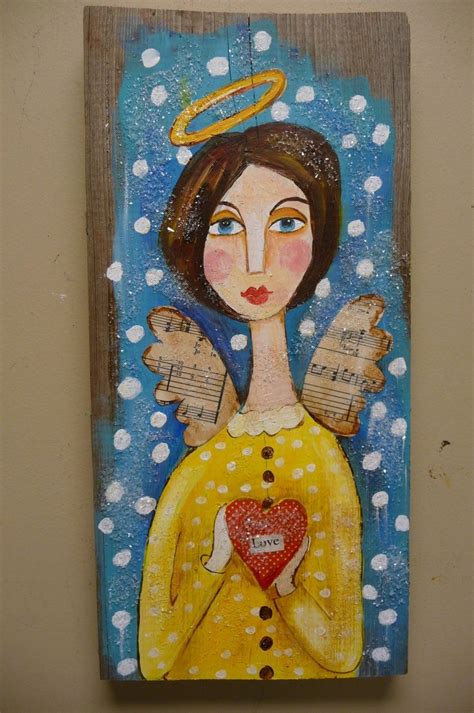 Pinterest Angel Folk Art Sweet Angel ~ Folk Art Angel Art Angel