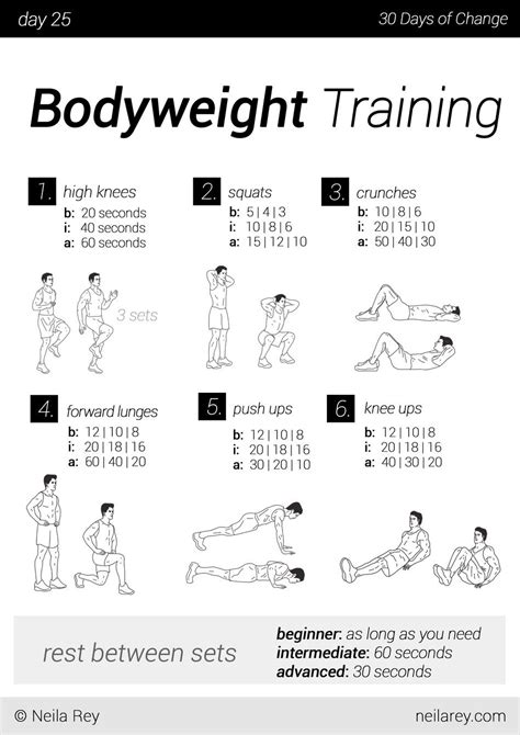 30 Day Workout Plan For Beginners No Equipment For Build Muscle
