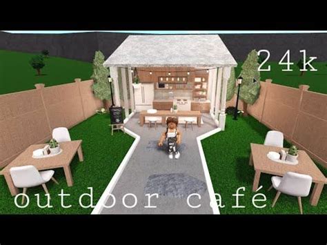 Bloxburg small fashionable house 26k youtube formerly iiimadisparkles roblox. Bloxburg | Outdoor café | Speed Build 24k - YouTube | Unique house design, Two story house ...