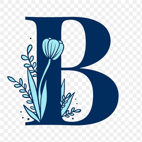 Floral Letter B Png Alphabet Free Image By Tvzsu