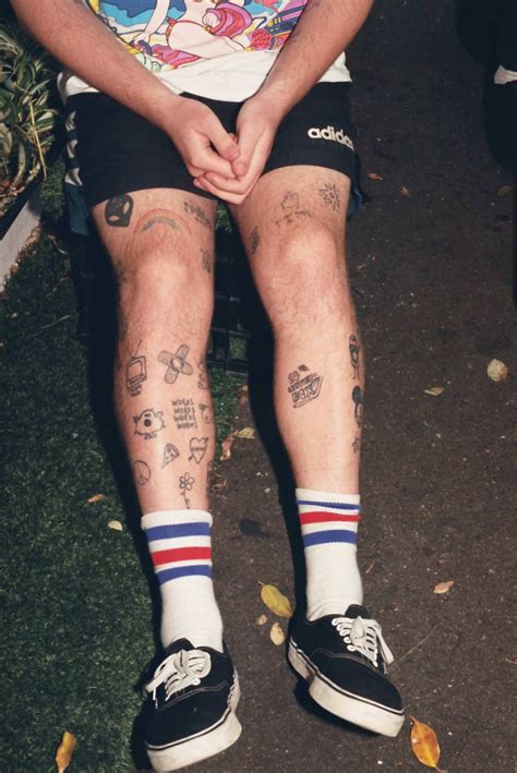 Kritzelei Tattoo Grunge Tattoo Leg Tattoo Men Boy Tattoos Funny