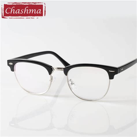 Chashma Brand Half Rimmed Eyewear Large Frame Women And Men Classic Design Reading Glasses In