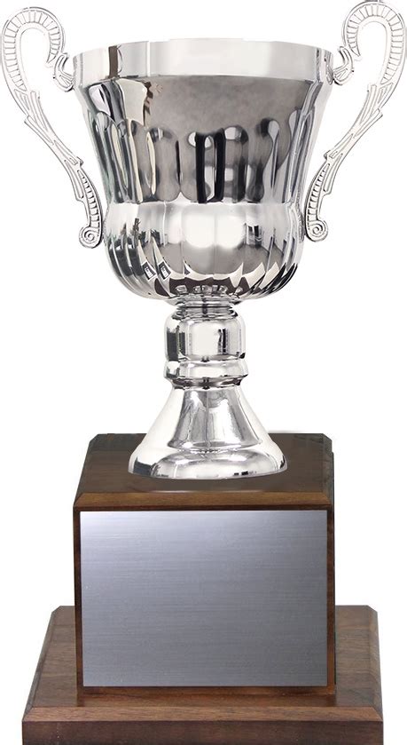Perpetual Silver Cup On Walnut Base Trophy Depot
