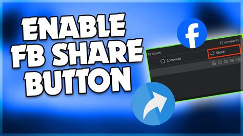 How To Enable Facebook Share Button 2023 F Hoque Youtube