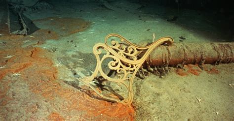 Remains Of Bench Titanic Before And After Pictures Titanic