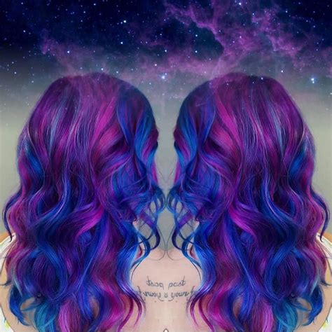 How To Get The Galaxy Hair Color Trend Thats Taking Over The Internet