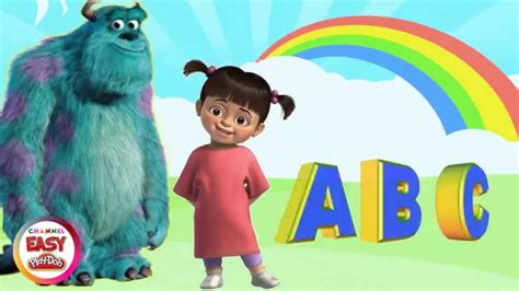 Learn The Alphabet ABC With Monsters Inc BOO A B C D E F G H I J K L M N O P Q R S T U V W X