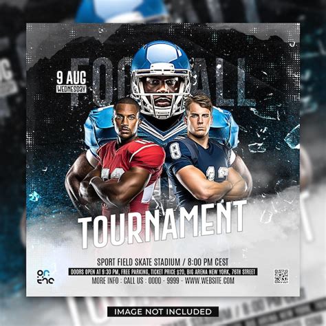 Premium Psd American Football Match Day Flyer And Social Media Post