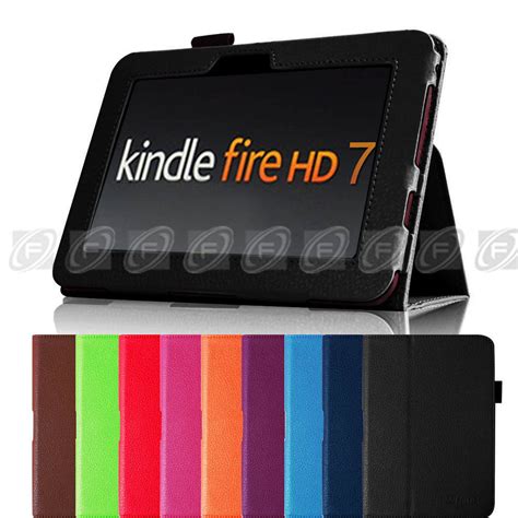 Fire hd would be better. Fintie Folio Leather Case Cover Stand For Kindle Fire HD 7 ...