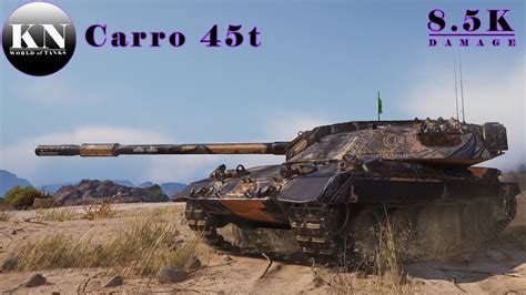 Carro 45t 1vs4 8kills 85k Damage World Of Tanks Youtube