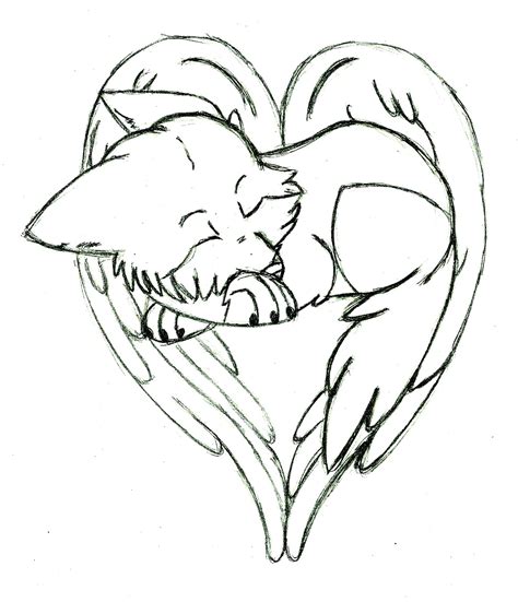Wolf With Heart Drawing Clipart Best Clipart Best Clipart Best