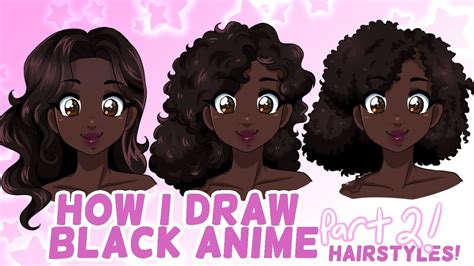Black Anime Girl With Afro 30 Curly Black Hair Anime Girl Popular