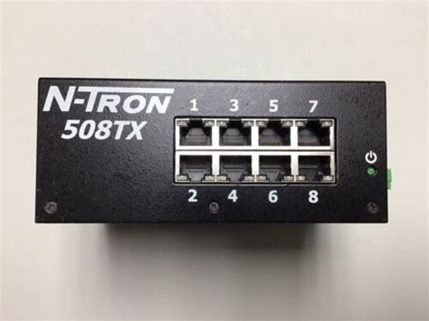 N Tron 508tx 8 Port Industrial Ethernet Switch 10 30vdc Ebay