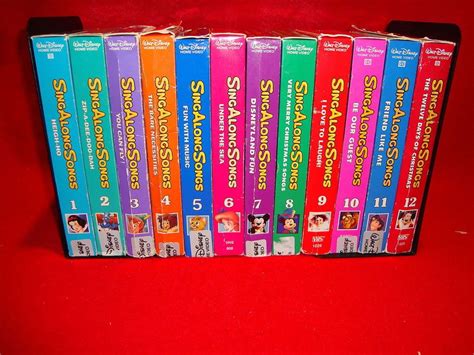Sing Along Songs Vhs Sing Along Songs Disneyland Fun Uk Vhs Inside Cover A Photo On