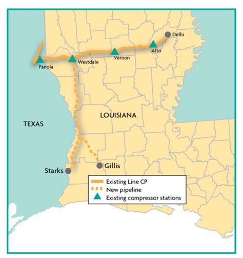 Gulf Crossing Pipeline Map