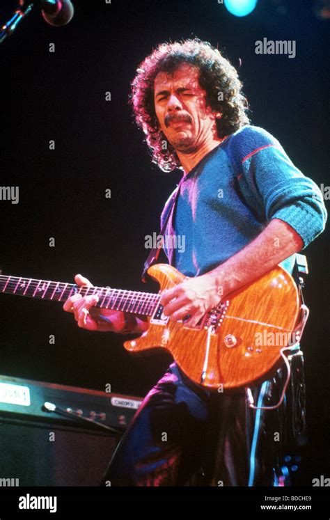 Carlos Santana Mexicanamerican Rock Musician About 2000 Stock Photo
