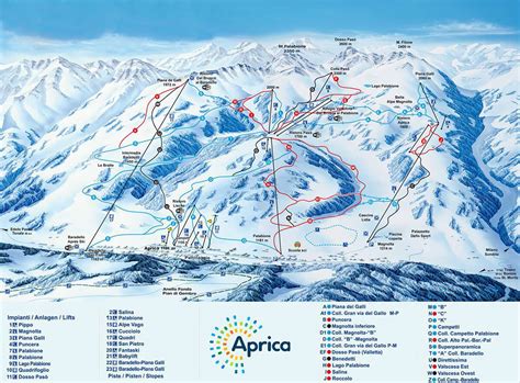 Aprica Skirama Mappa Piste Sci Italia Skirama Dove Sciare In Italia