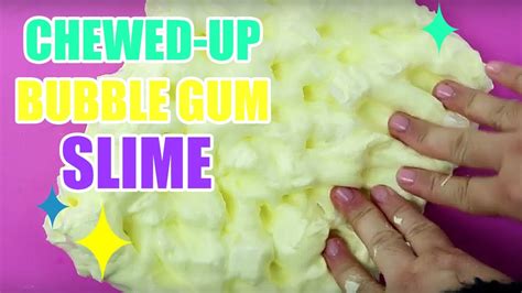 How To Make Chewed Up Bubble Gum Slime Super Easy Slime Tutorial