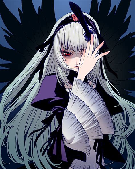 Sakamoto Mineji Suigintou Rozen Maiden 00s Pale Skin Red Eyes Silver Hair Image View