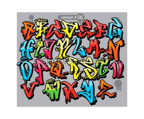 Graffiti Alphabet Letter Template 16 Free Psd Eps Format Download