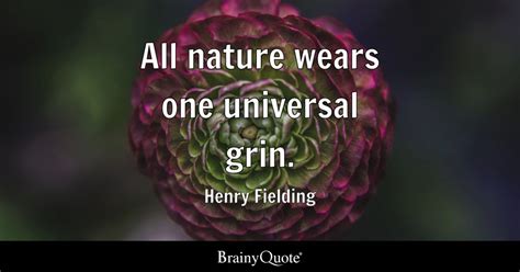 Henry Fielding All Nature Wears One Universal Grin