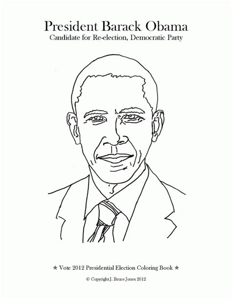 Printable Coloring Pages Of Barack Obama