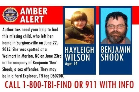 Fourteen Year Old Girl Critically Missing Believed To Be With Virginia Sex Offender