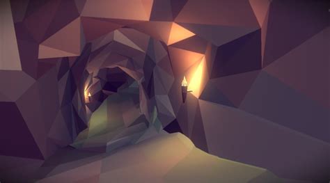 Modular Cave Objects Polyworld Low Poly Tools And 3d Art For Unity