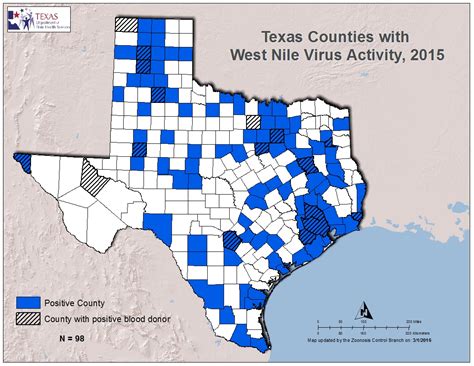 2015 Texas West Nile Virus Maps Texas Zika Map Printable Maps