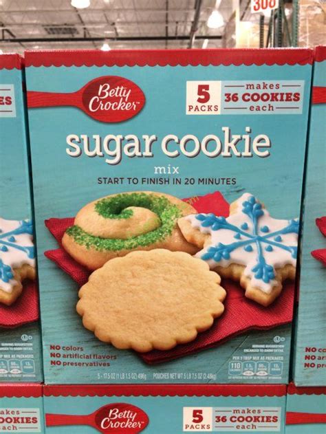 This makes the calorie count extremely low. Betty Crocker Sugar Cookie Mix 5/17.5 Ounce Packages ...