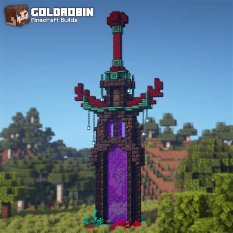 Here Is My Version Of A Nether Sword Portal Thanks For The Idea U