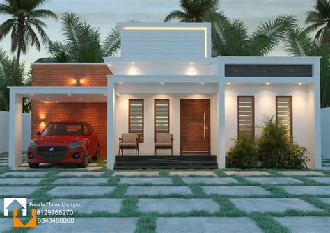 1197 Sq Ft 2bhk Contemporary Style Single Storey Home And Free Plan