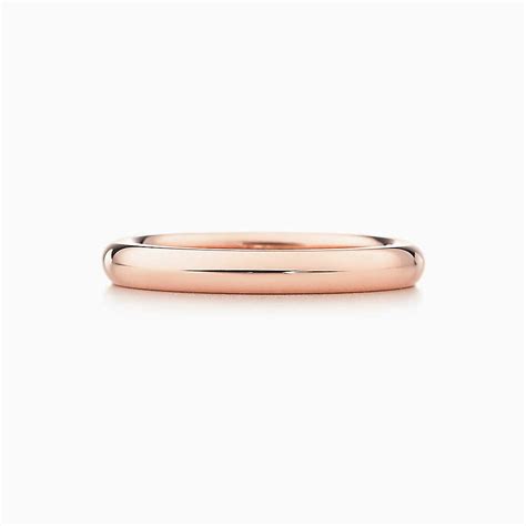 Harmony rose gold engagement ring with tiffany harmony™ wedding band in tiffany and co harmony wedding band Elsa Peretti® stacking band ring in 18k rose gold. (With ...