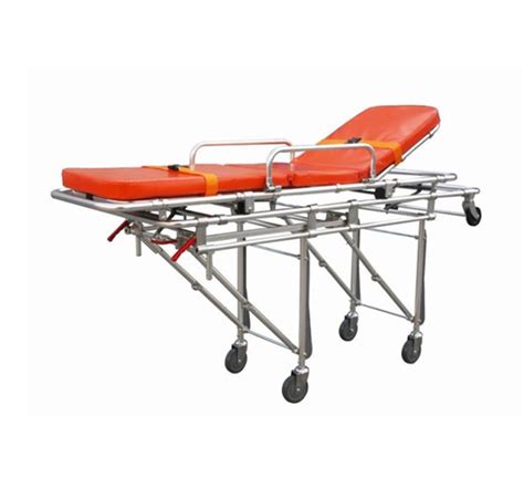 Ya As04 Foldable Wheeled Ambulance Stretcher With Backrest