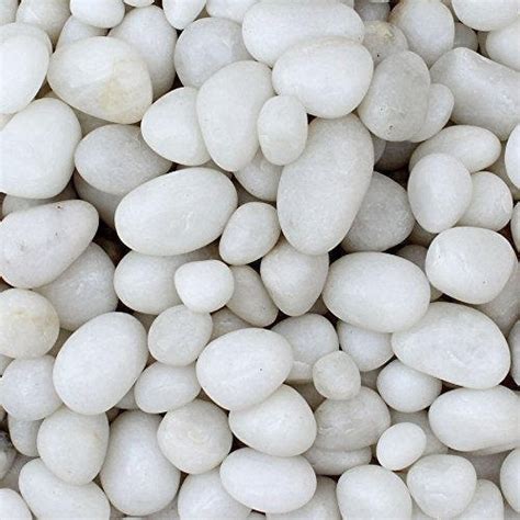 Pebble Stone Polished Glaze White Pebbles 40 Mm To 65 Mm For