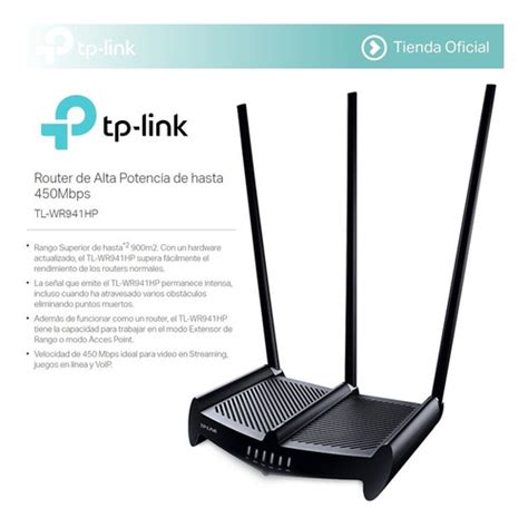Router Rompe Muros Tp Link Tl Wr941hp 450mbps Mercado Libre