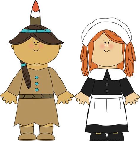Indian Girl And Pilgrim Girl Pilgrims And Indians Thanksgiving