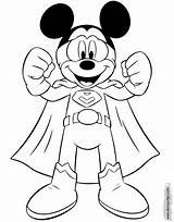Mickey Coloring Mouse Pages Super Disney Pdf Disneyclips sketch template